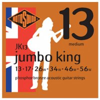 Rotosound Jumbo King JK13, Phosphor Bronze Acoustic Guitar Strings,13-56